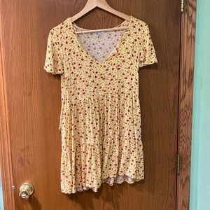 YELLOW FLORAL DRESS